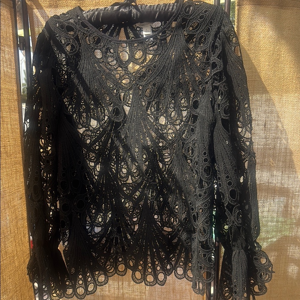 Elegant Black Lace Top